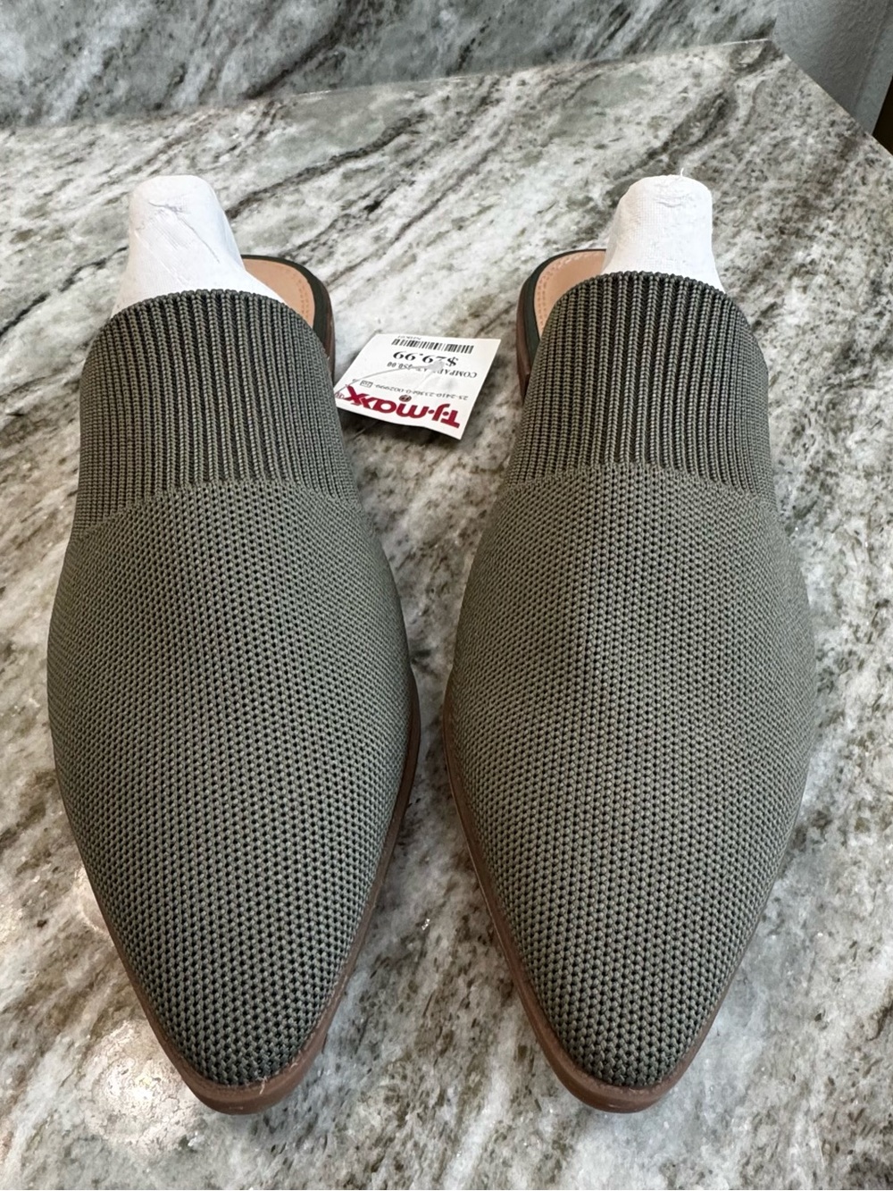 NWT Steven New York Military Green Mule Size 7 1/2